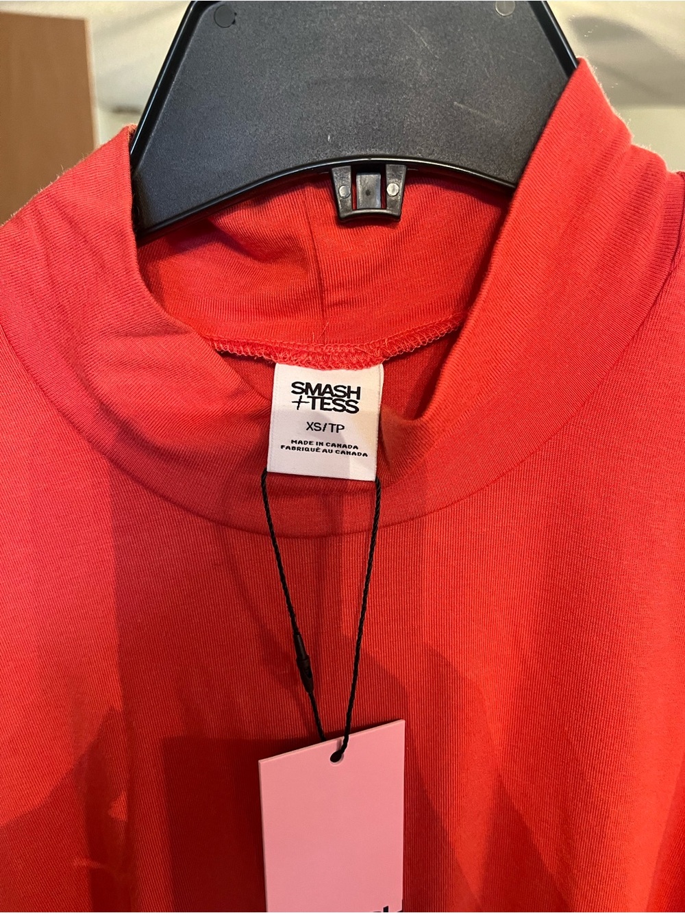 Sleeveless stretchy Orange Midi Dress with pockets - Smash + Tess - Picture 5 of 7